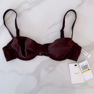 NWT• A.L.C. Brown Bikini Top
